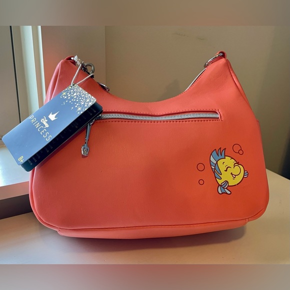 Loungefly Disney The Little Mermaid Nemo Coral Orange Crossbody Satchel Cosplay - Picture 1 of 8